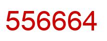 Número 556664 imagen rojo