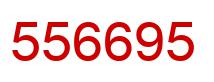 Number 556695 red image