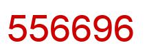 Number 556696 red image