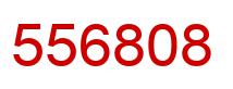 Number 556808 red image