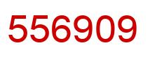 Number 556909 red image
