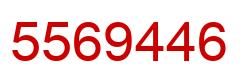 Number 5569446 red image