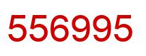 Number 556995 red image