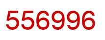Number 556996 red image