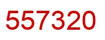 Number 557320 red image