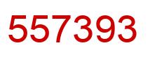 Number 557393 red image