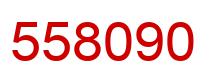 Number 558090 red image
