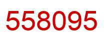 Number 558095 red image