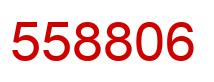 Number 558806 red image