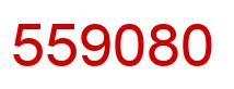 Number 559080 red image