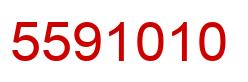 Number 5591010 red image