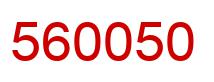 Number 560050 red image