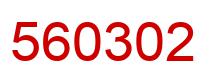 Número 560302 imagen rojo