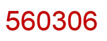 Number 560306 red image