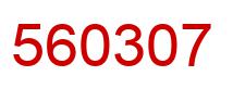 Número 560307 imagen rojo