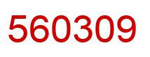Número 560309 imagen rojo