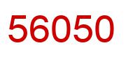 Number 56050 red image