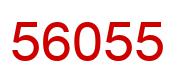 Number 56055 red image