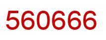 Número 560666 imagen rojo
