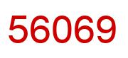 Number 56069 red image