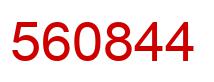 Número 560844 imagen rojo
