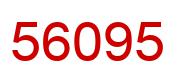 Number 56095 red image