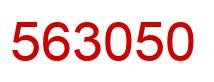 Number 563050 red image
