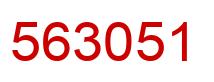 Número 563051 imagen rojo