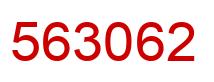 Número 563062 imagen rojo