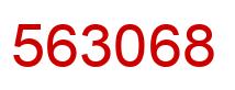 Número 563068 imagen rojo