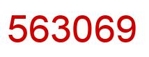 Número 563069 imagen rojo