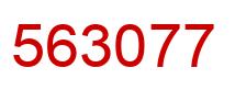 Número 563077 imagen rojo