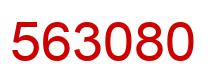 Number 563080 red image