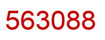 Number 563088 red image