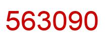 Number 563090 red image