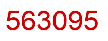 Number 563095 red image