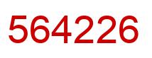 Número 564226 imagen rojo