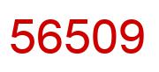 Number 56509 red image