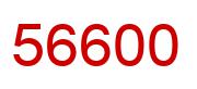 Number 56600 red image