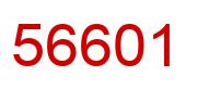 Number 56601 red image