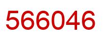 Number 566046 red image