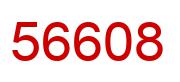 Number 56608 red image