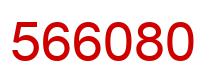 Number 566080 red image