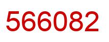 Number 566082 red image