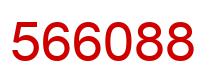 Number 566088 red image