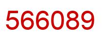 Number 566089 red image
