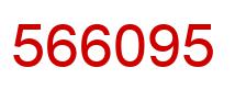 Number 566095 red image