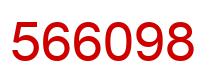 Number 566098 red image