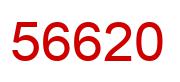 Number 56620 red image