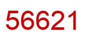 Number 56621 red image